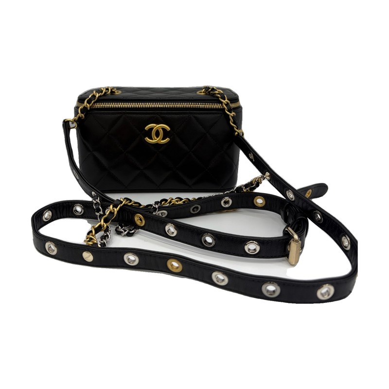 Chanel Box Bag, Black, Gold Hardware, AP2550-B07242-94305