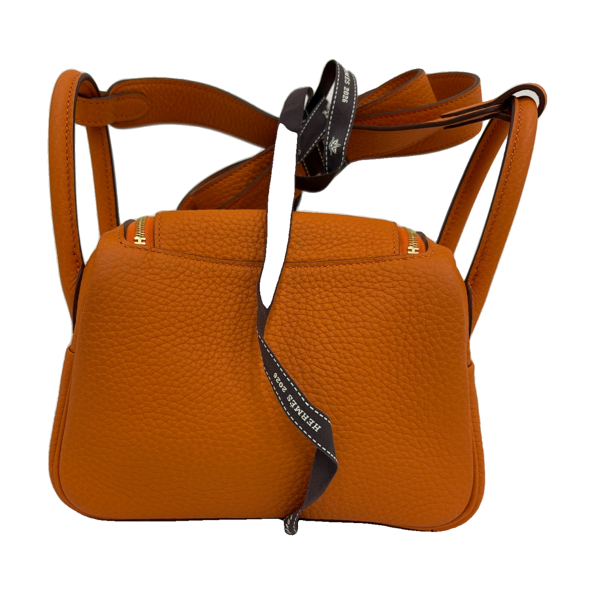 Hermès Lindy Mini, Orange, Gold Hardware, U Stamp