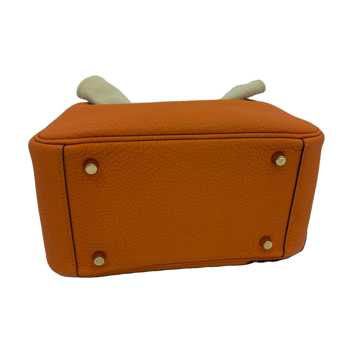 Hermès Lindy Mini, Orange, Gold Hardware, U Stamp