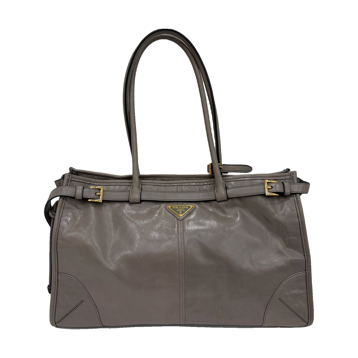 Prada Soft Lux Medium Bag, Grey