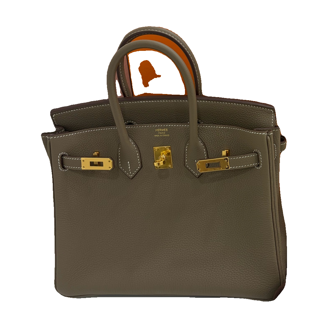 Hermès Birkin 25, Étoupe, Gold Hardware, W Stamp