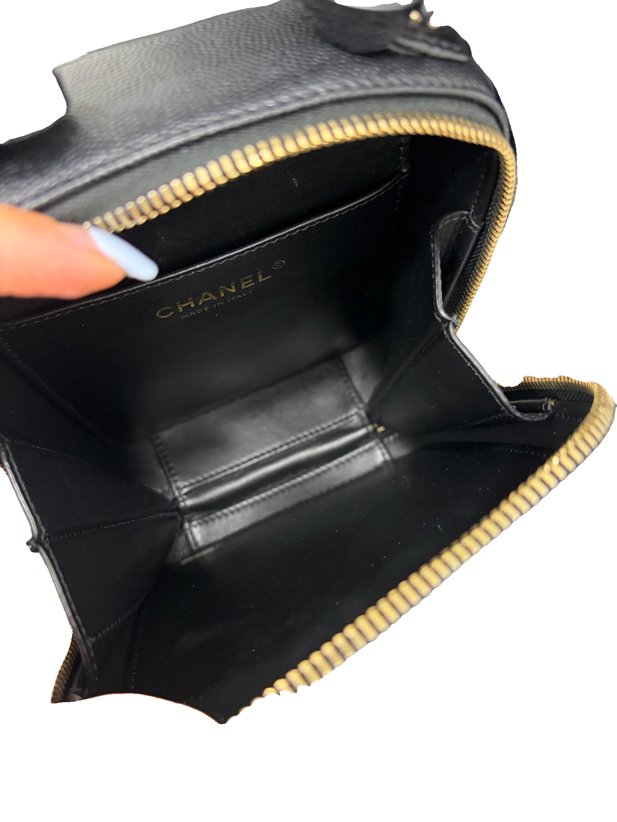 Chanel Vertical Camera Bag, Black, Gold Hardware, Series 28
