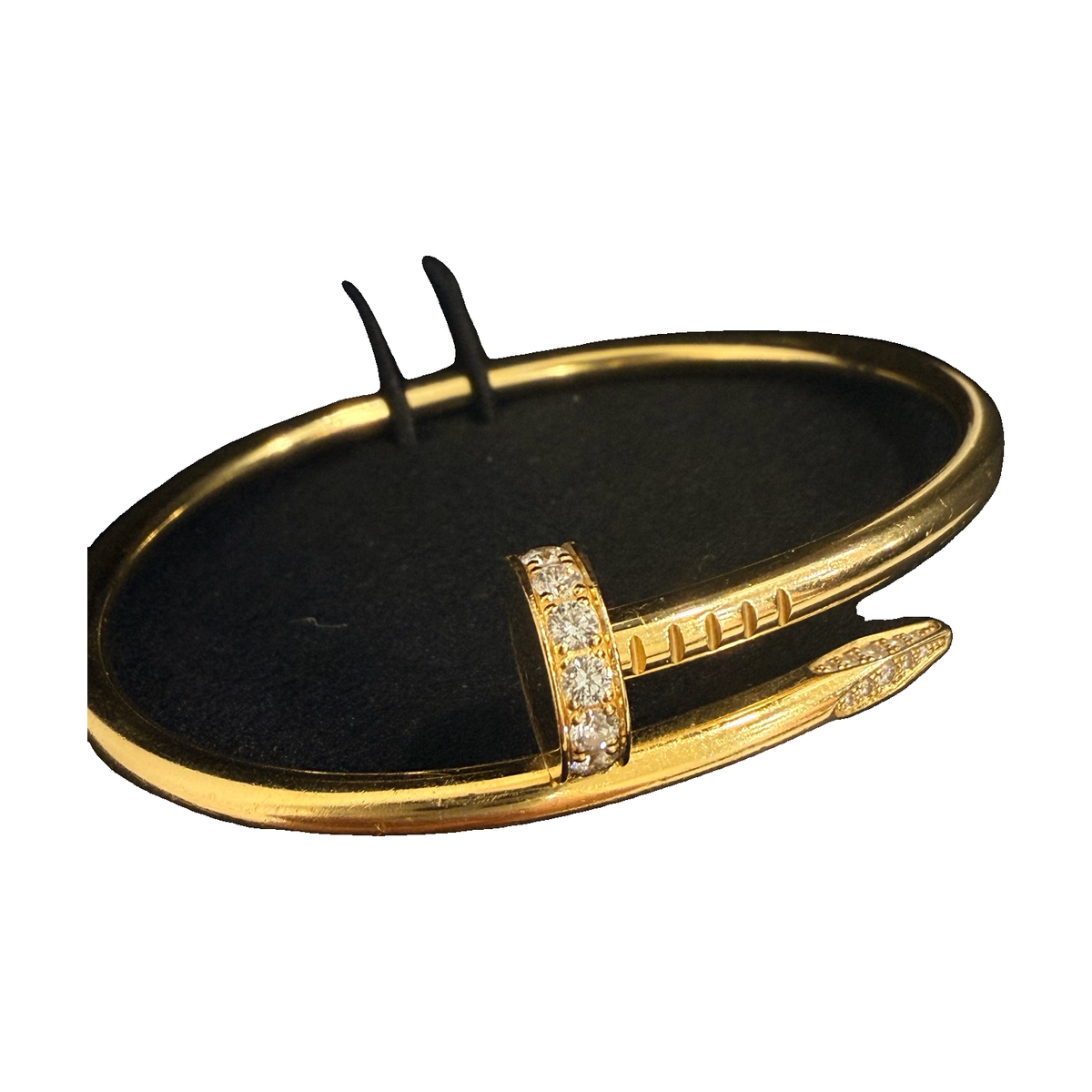 Cartier Juste un Clou Wide Bracelet with Diamonds, Size 16