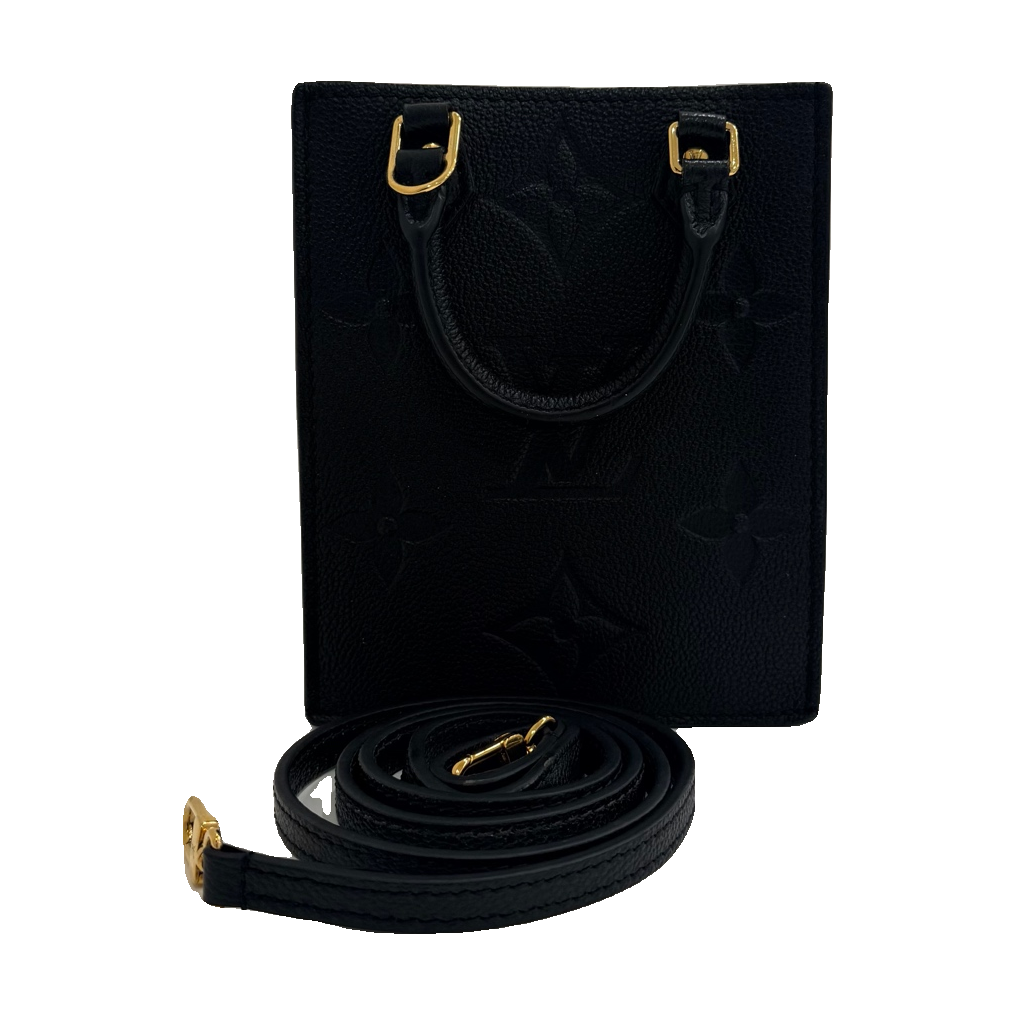 Louis Vuitton Black Crossbody Tote, Microchip Version