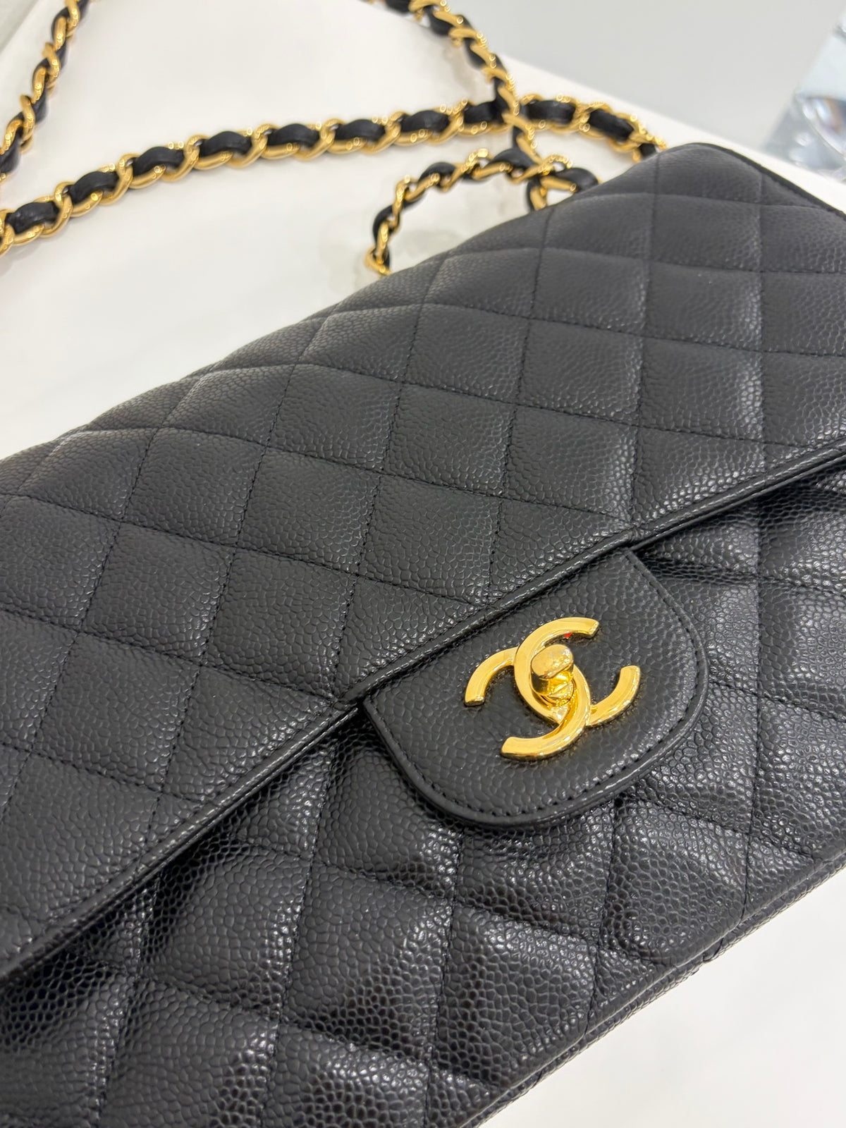 Chanel Jumbo Flap Bag, Black, Gold Hardware
