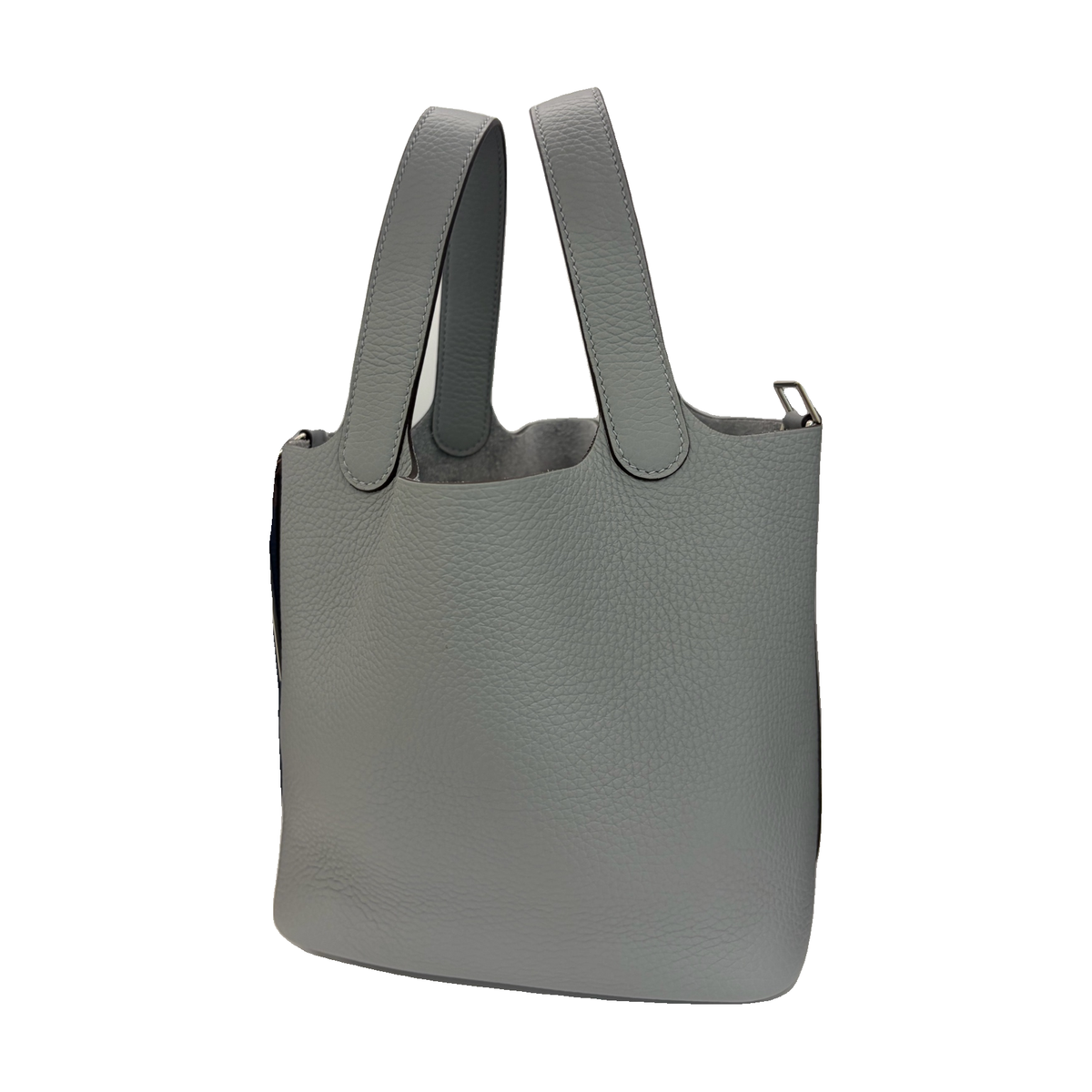 Hermès Blue Leather Tote Bag