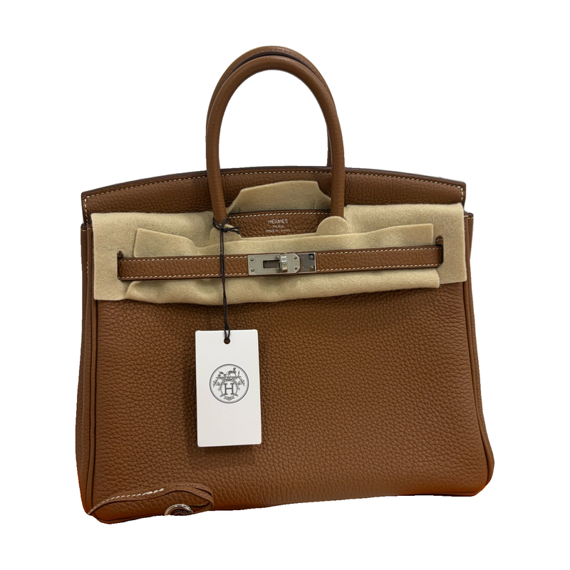 Hermès Birkin 25, Gold Togo Leather, Silver Hardware, W Stamp