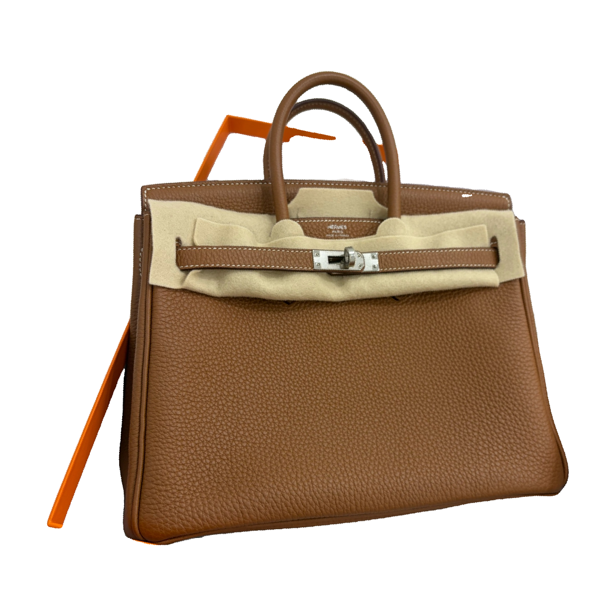 Hermès Birkin 25, Gold Togo Leather, Silver Hardware, W Stamp