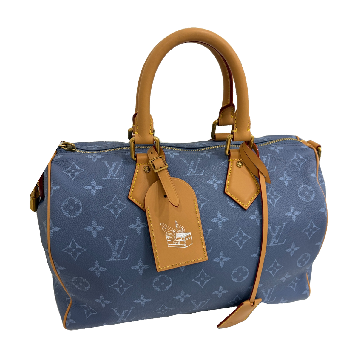 Louis Vuitton Speedy 30, Blue Monogram