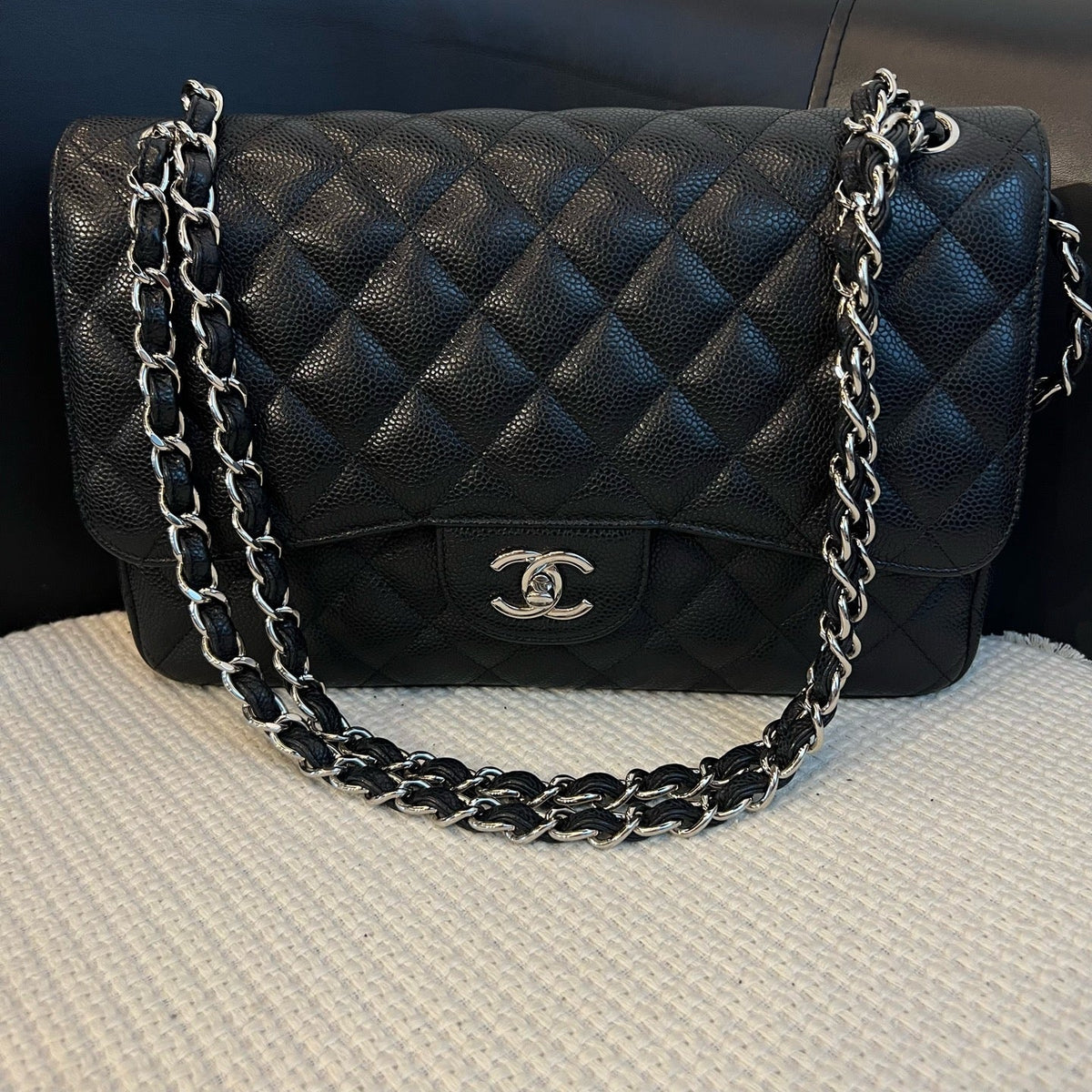 Chanel Classic Flap Jumbo, Double Flap Chain Bag, 14 Series