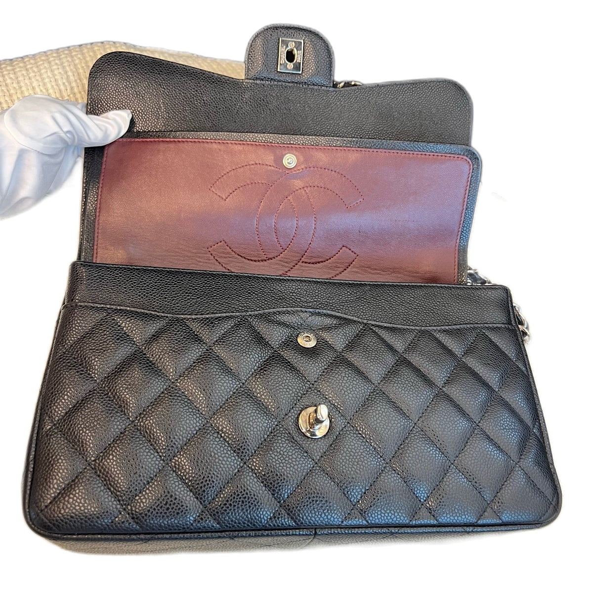 Chanel Classic Flap Jumbo, Double Flap Chain Bag, 14 Series