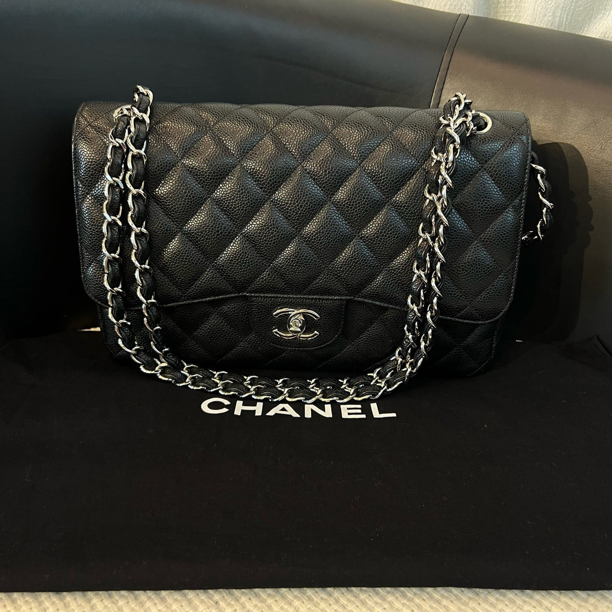 Chanel Classic Flap Jumbo, Double Flap Chain Bag, 14 Series