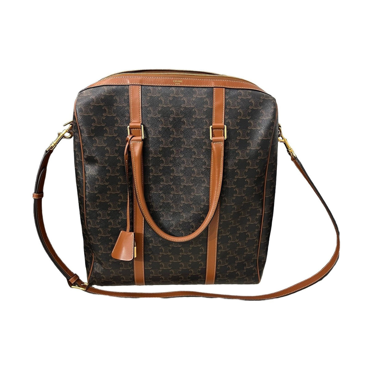 Celine Triomphe Monogram Boston Tote, Shoulder & Crossbody Bag, 2020