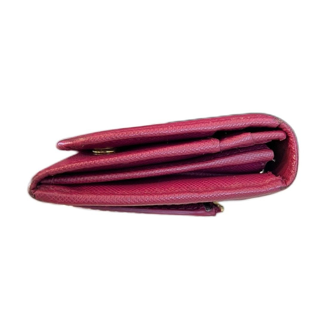 Prada Saffiano Leather Long Wallet, Fuchsia