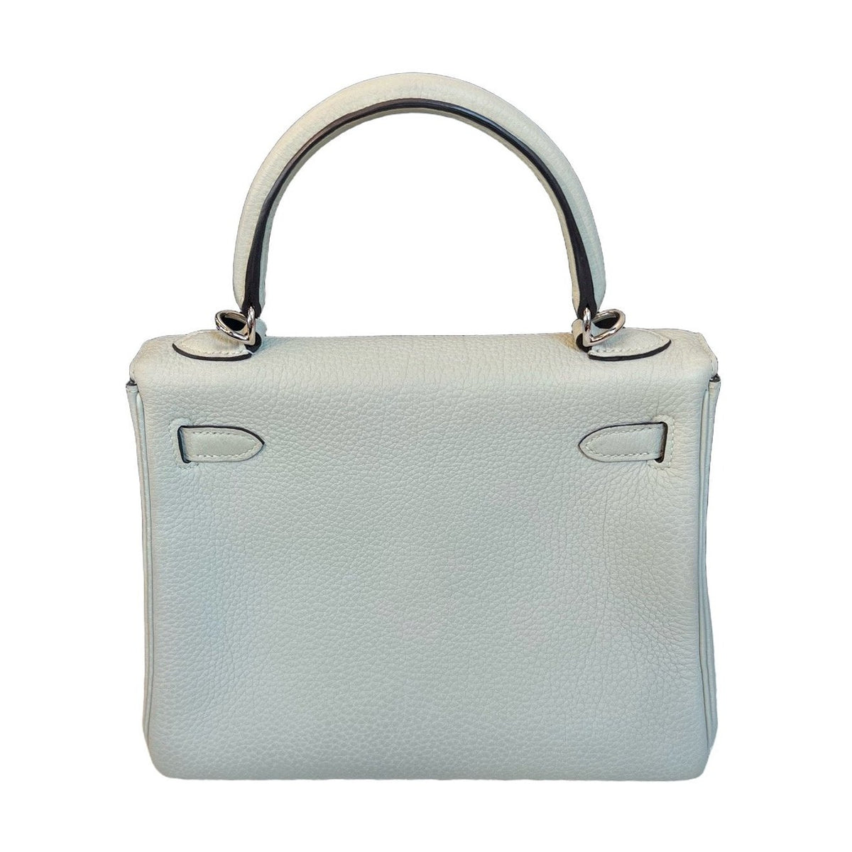 Hermès Kelly25 Glacier Grey Togo Calfskin Silver Hardware B Stamp
