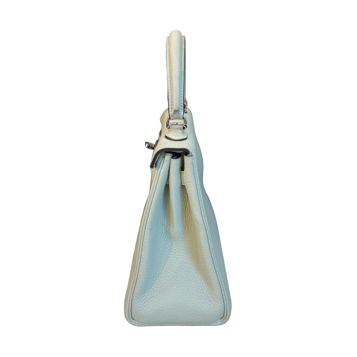 Hermès Kelly25 Glacier Grey Togo Calfskin Silver Hardware B Stamp