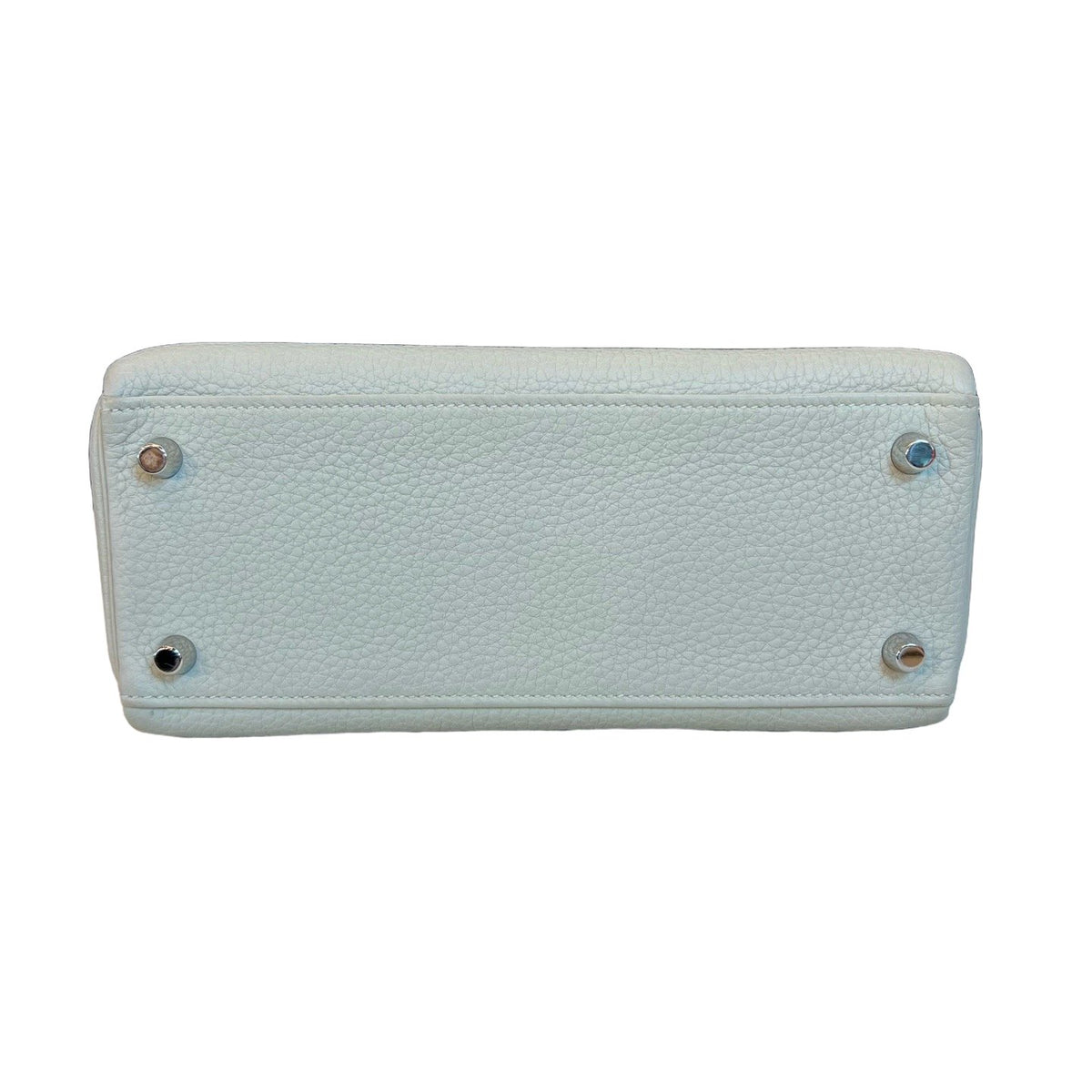Hermès Kelly25 Glacier Grey Togo Calfskin Silver Hardware B Stamp