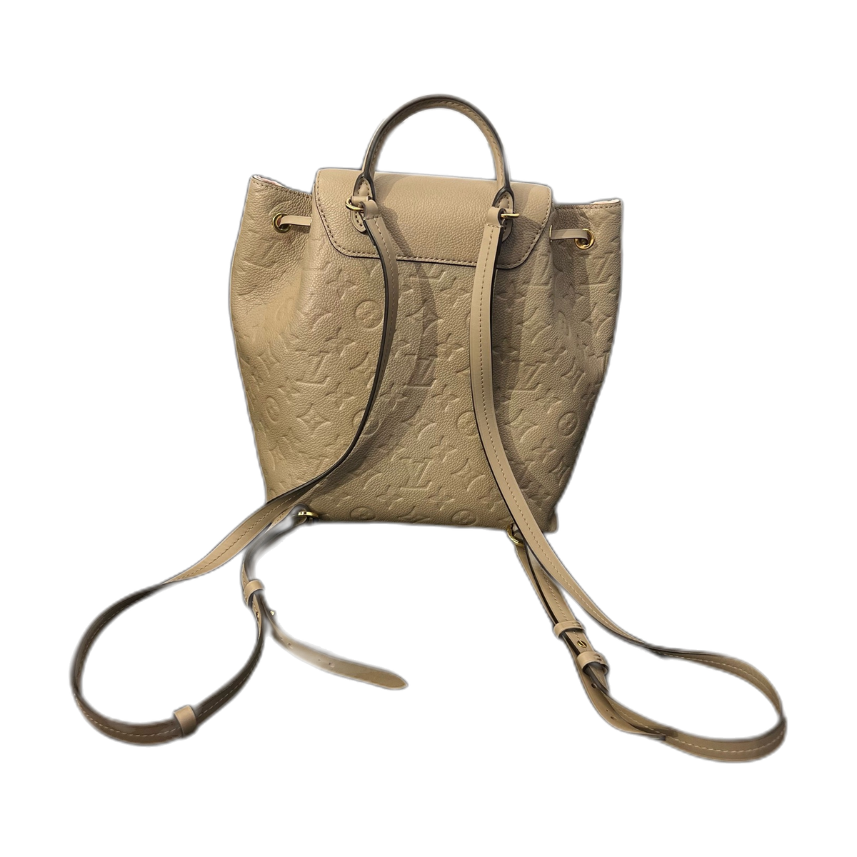 Louis Vuitton Montsouris Backpack, Elephant Grey, Chip Version