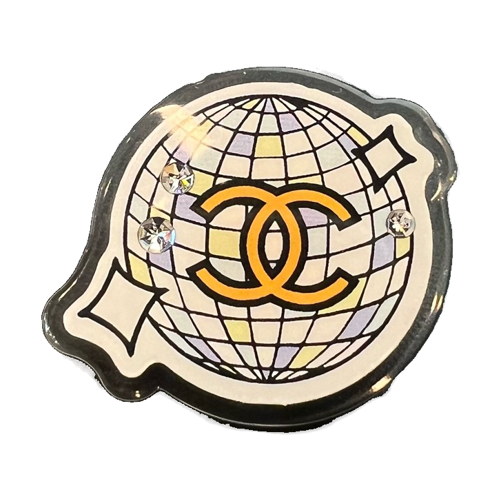Chanel 24C Acrylic Light Ball Brooch