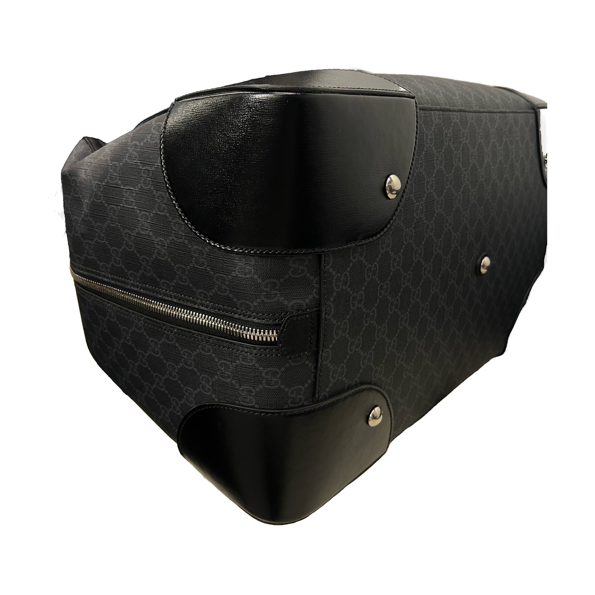 Gucci Black GG Supreme Travel Bag