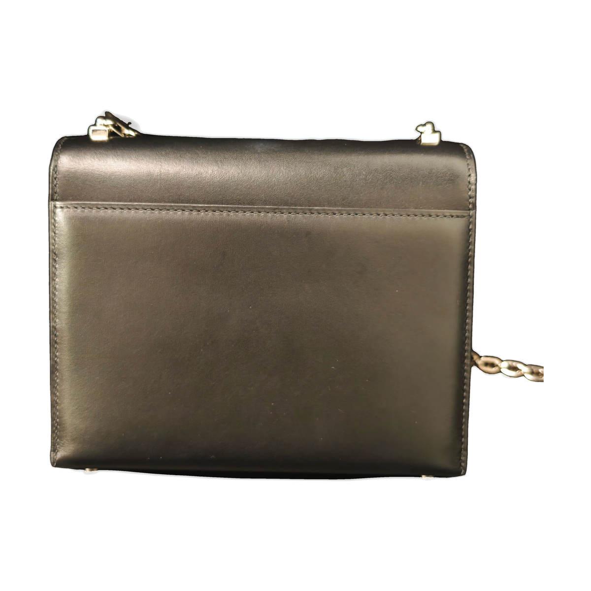 Hermès Mini Sac à Dépêches, Black, Silver Hardware, Box Calf Leather, Z Stamp