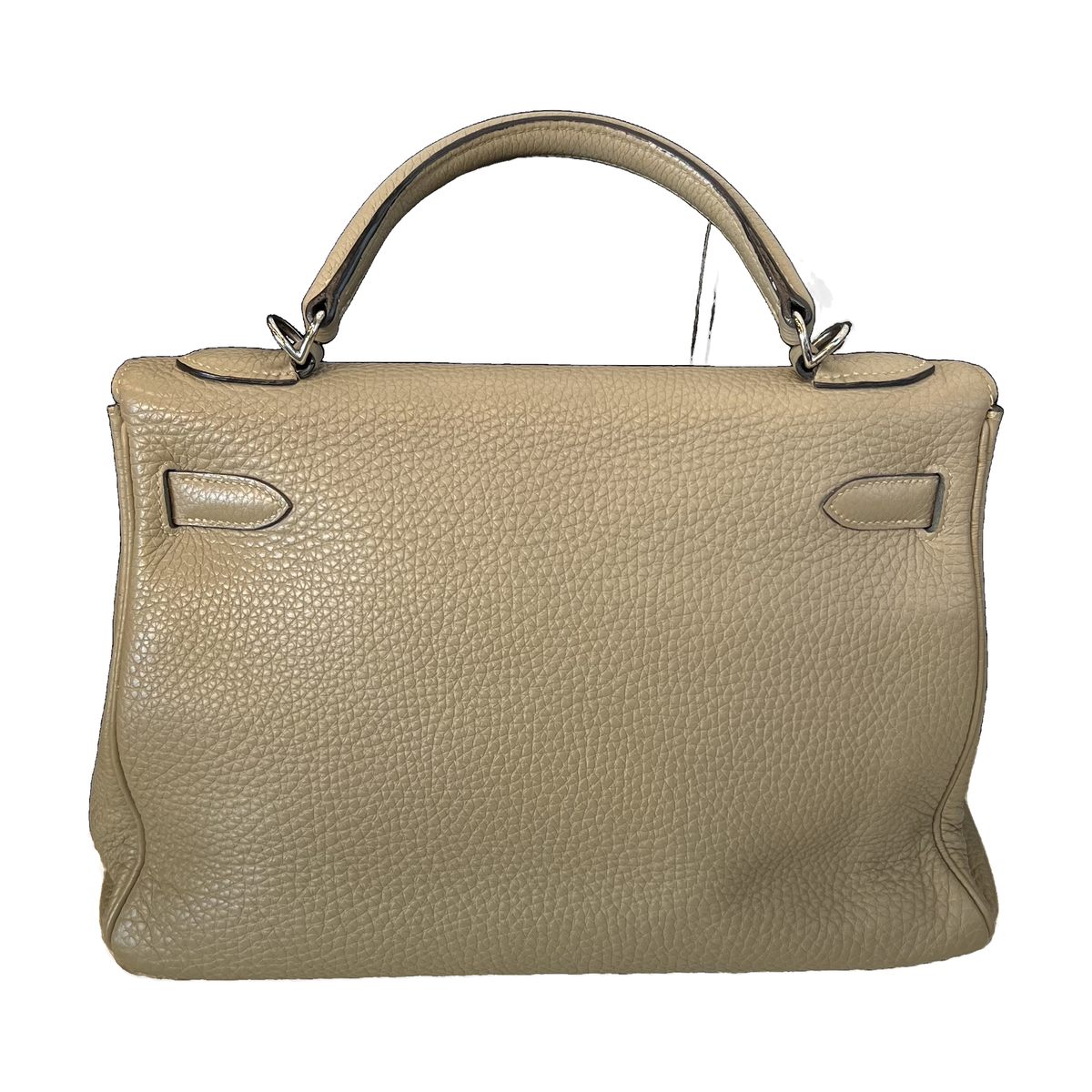 Hermès Kelly 32, Gris Perle, Silver Hardware, Togo Leather, Square N Stamp