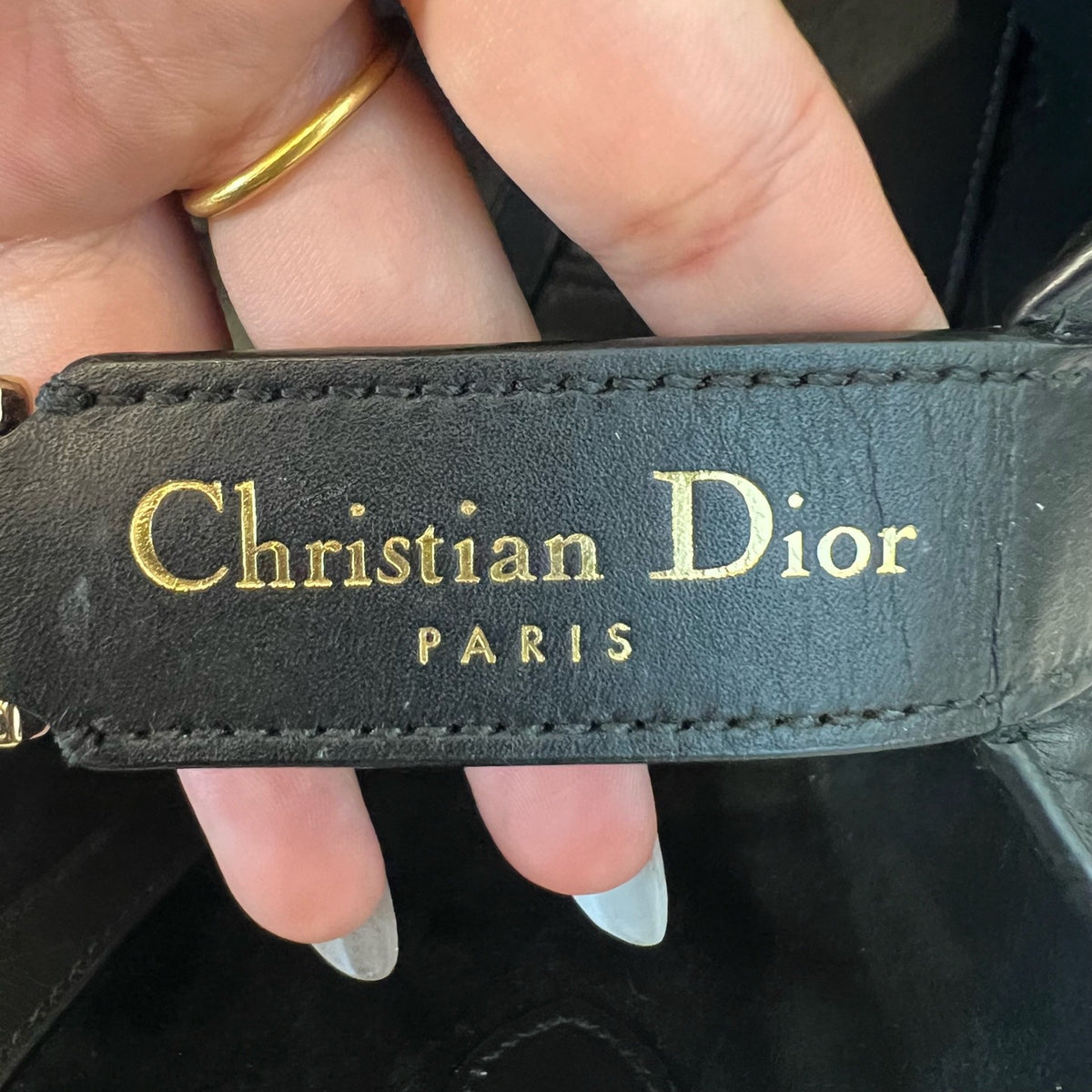 Dior Small Toujours Bag, Black, 2023