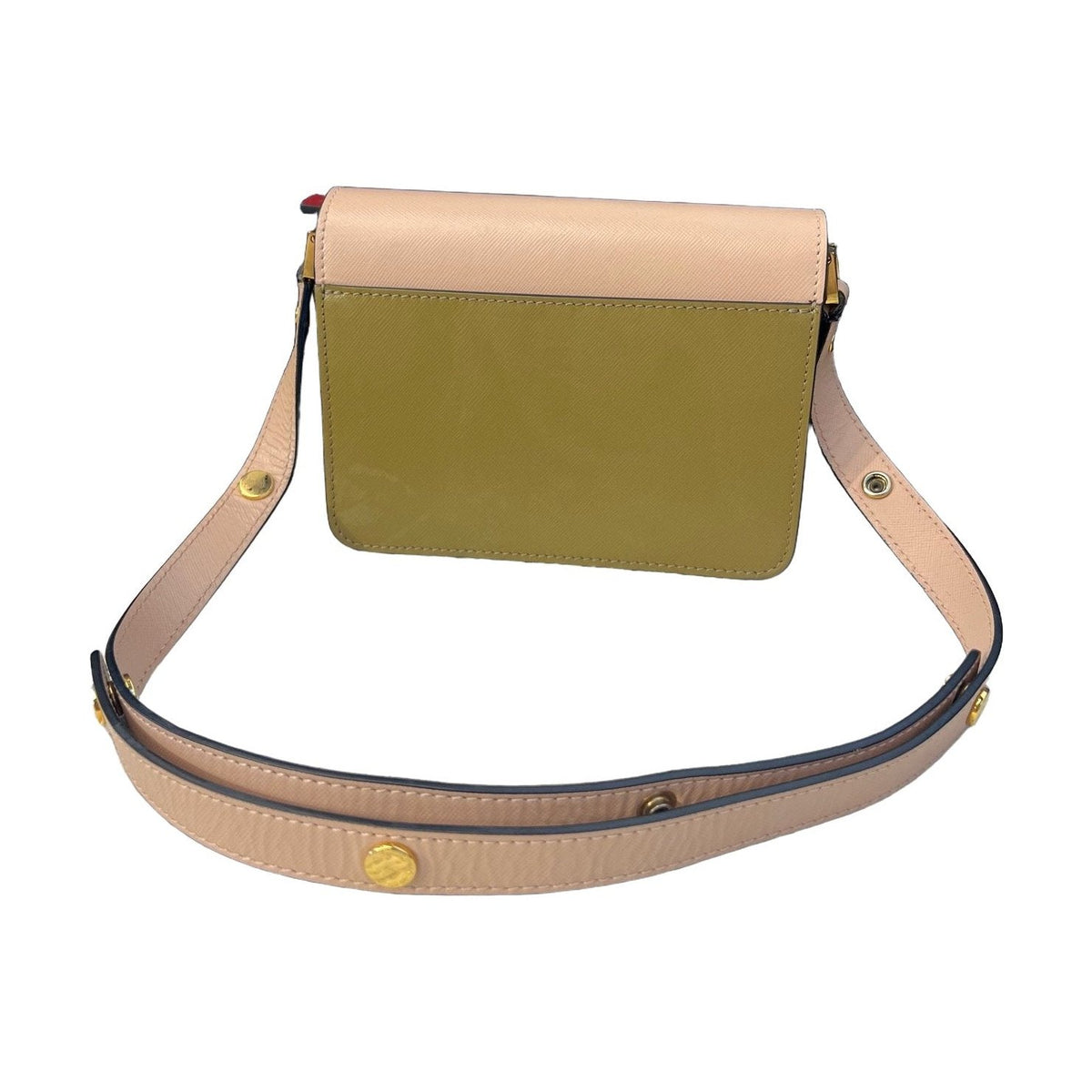 Marni Trunk Bag, Pink & Brown Color Block, Organizer Bag