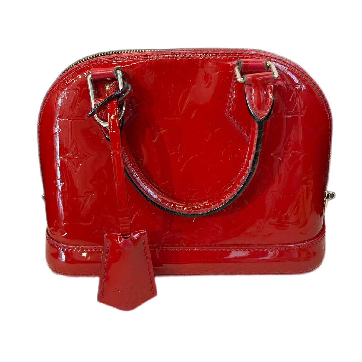 Louis Vuitton Alma BB Red Patent Leather Shell Bag, 2013