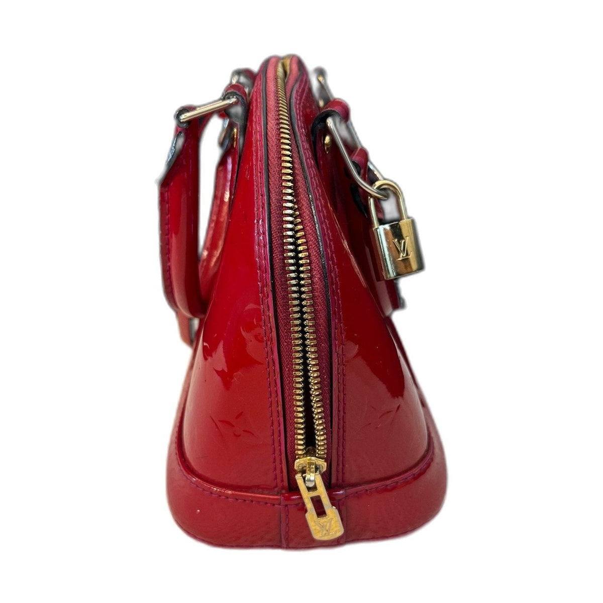 Louis Vuitton Alma BB Red Patent Leather Shell Bag, 2013