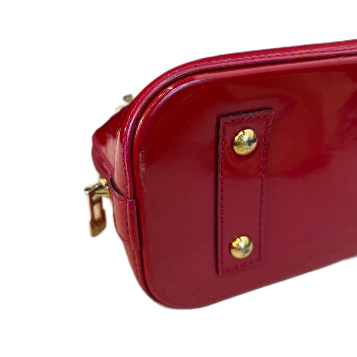 Louis Vuitton Alma BB Red Patent Leather Shell Bag, 2013