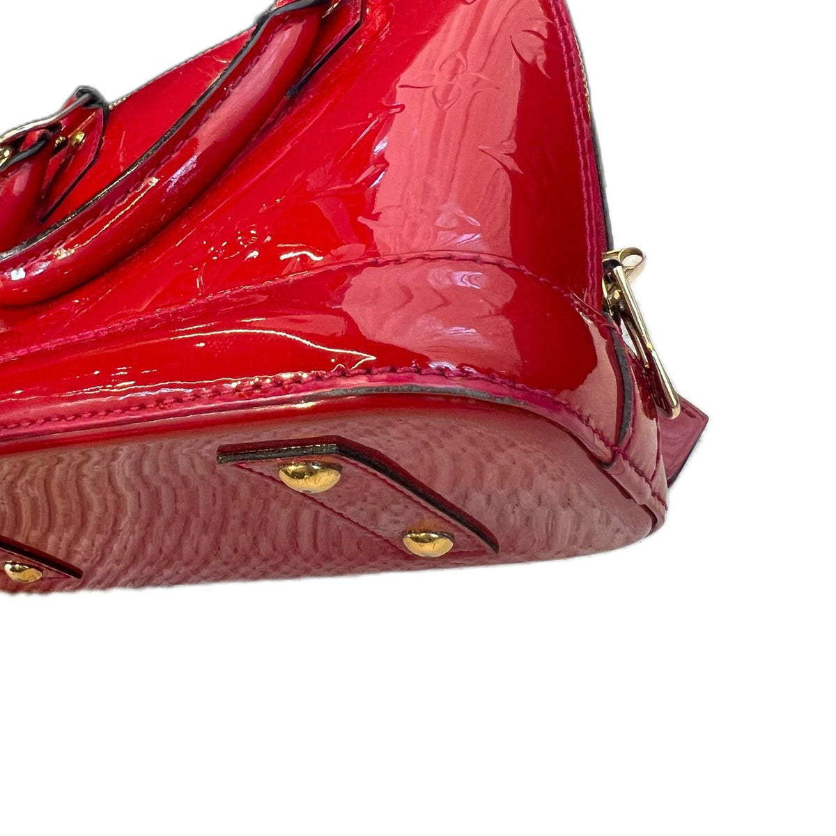Louis Vuitton Alma BB Red Patent Leather Shell Bag, 2013