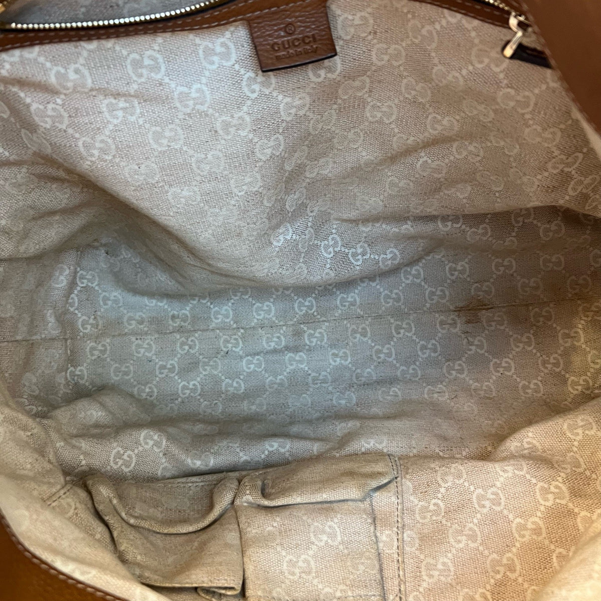 Gucci Blue Woven Tote