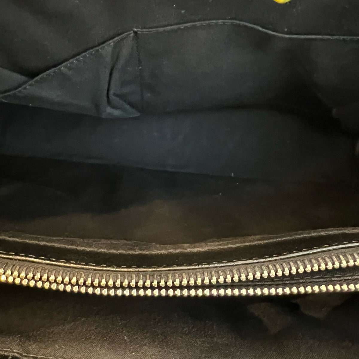 Fendi 2Jours Tote Bag, Black Calfskin, Multicolor Flocked Logo, Handbag & Crossbody