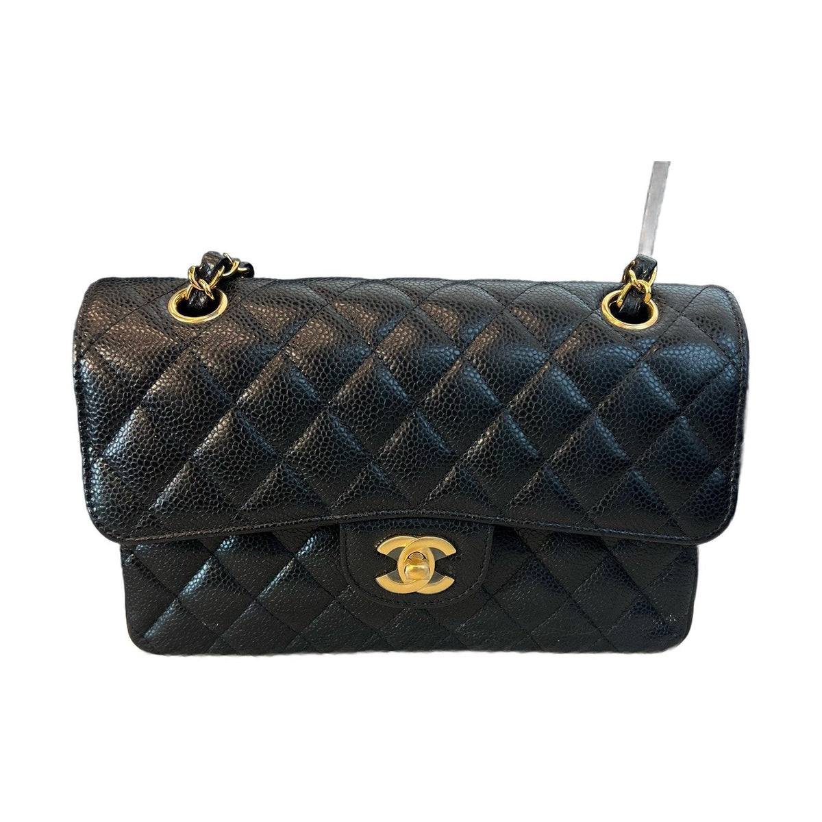 Chanel Black & Gold Small Classic Flap, Shoulder & Crossbody Bag, 2023