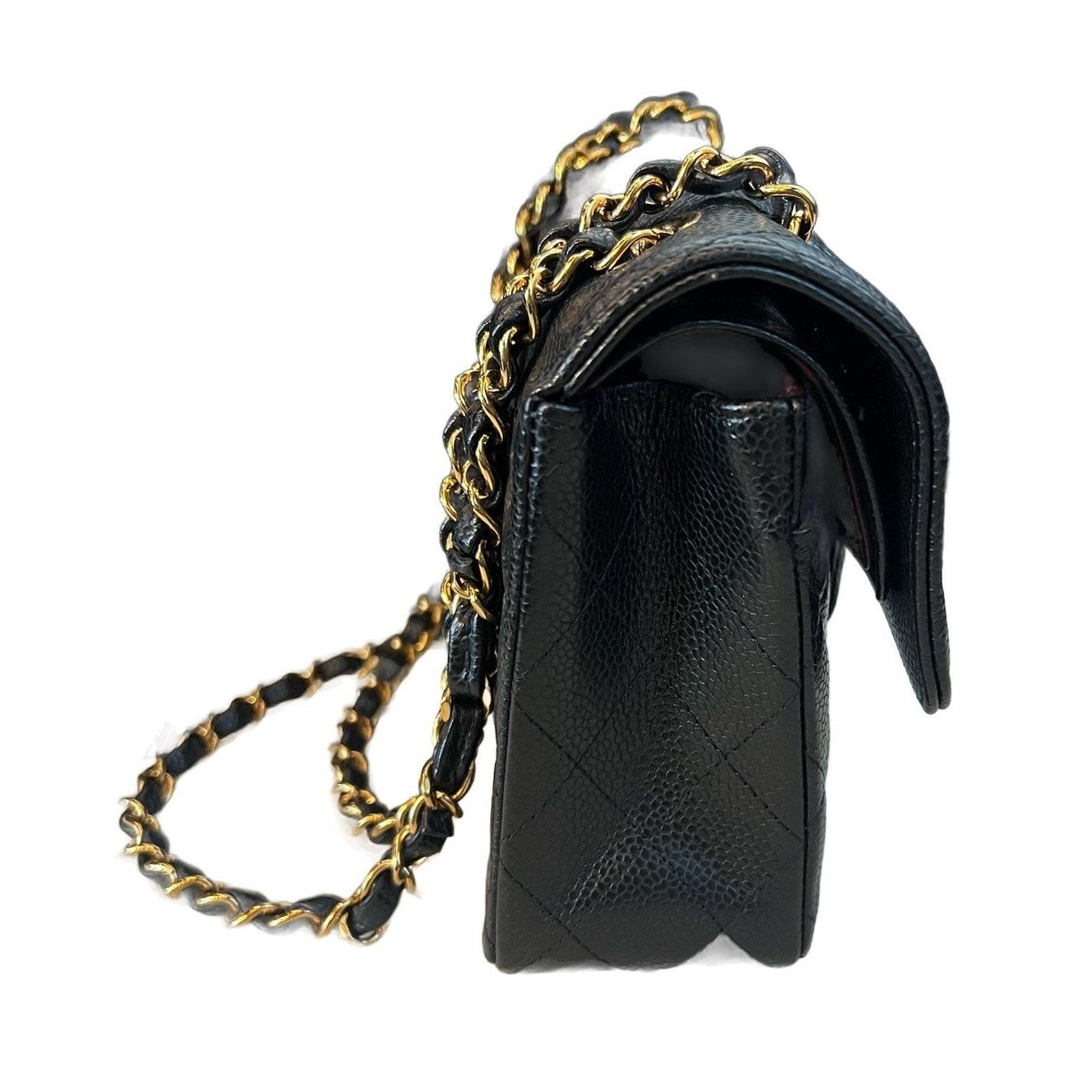 Chanel Black & Gold Small Classic Flap, Shoulder & Crossbody Bag, 2023