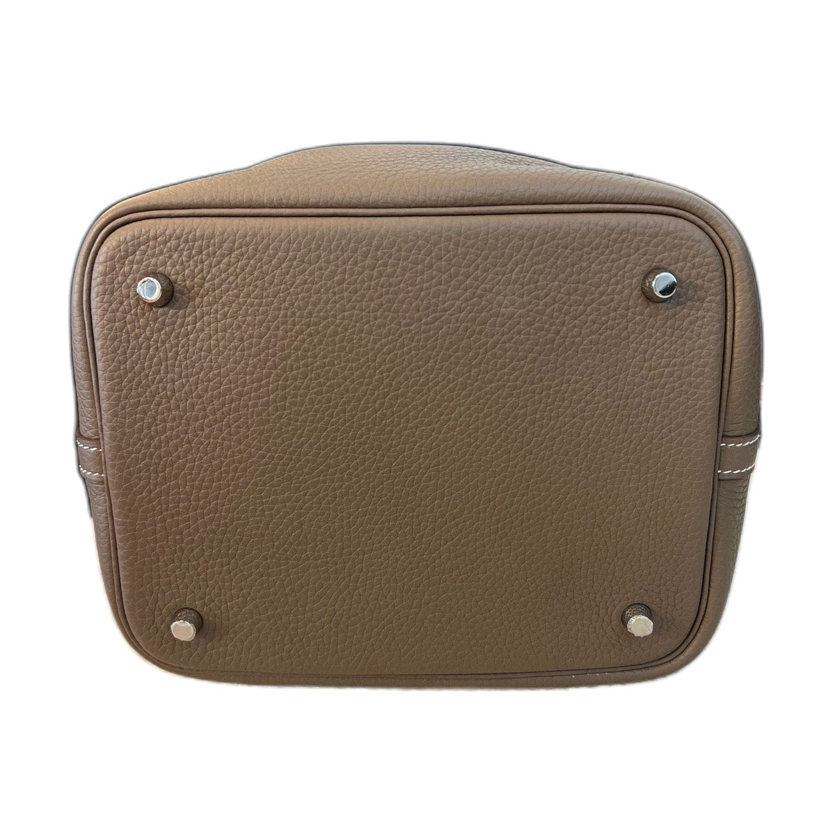 Hermès Picotin 22 Handbag, Elephant Grey, Silver Hardware, Taurillon Clemence Leather, Z Stamp