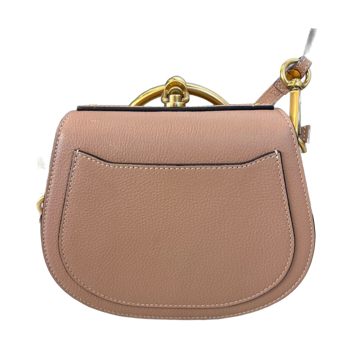 Chloé Nile Bracelet Bag, Beige Nude, Gold Ring Hardware Shoulder Bag