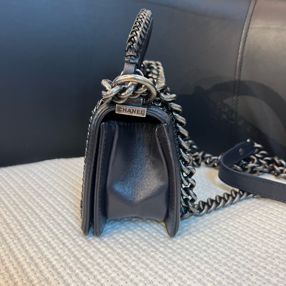Chanel Small Boy With Top Handle