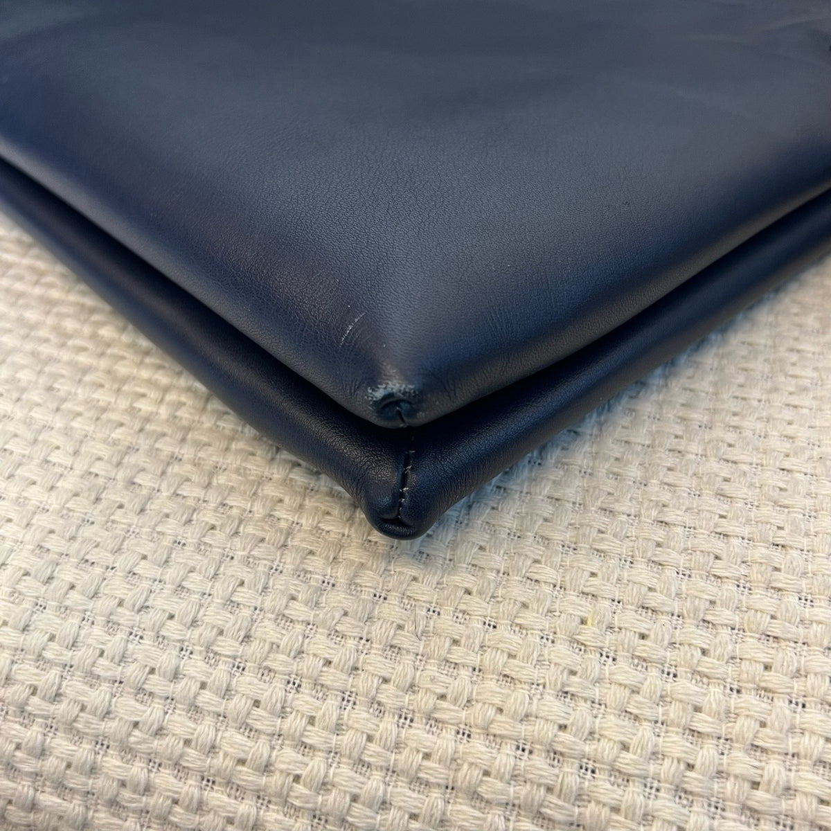 Valentino Blue Calfskin Clutch Document Bag
