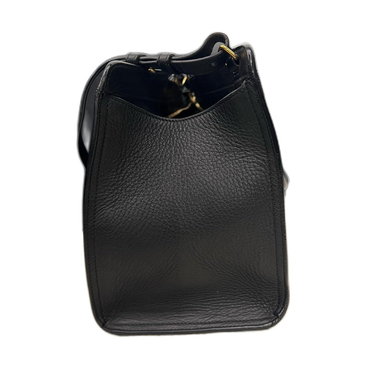 Saint Laurent Cabas, Black Calfskin, Gold Hardware, Shoulder, Crossbody & Handbag