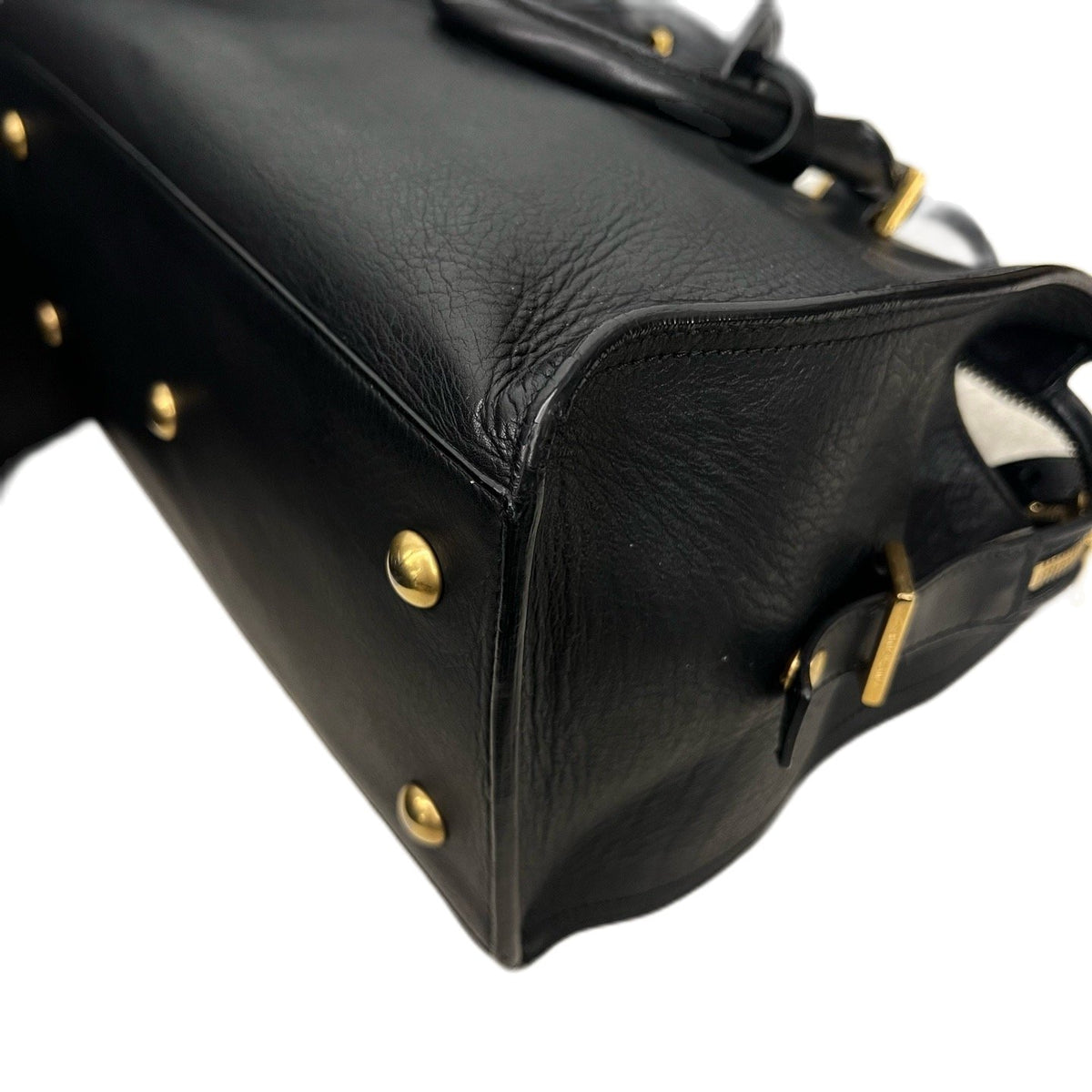 Saint Laurent Cabas, Black Calfskin, Gold Hardware, Shoulder, Crossbody & Handbag