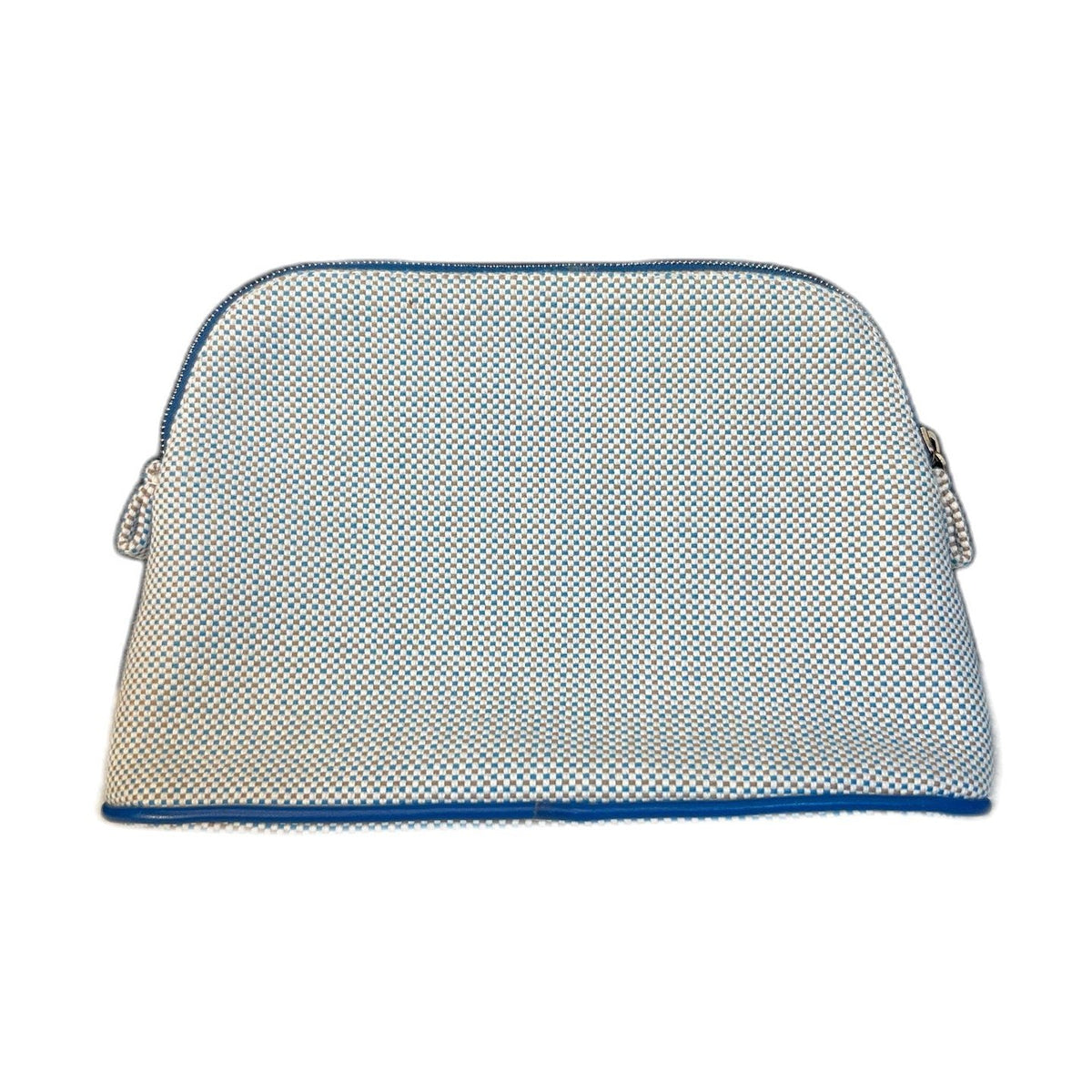 Hermès Brand New Mini Bolide Pouch Blue H Embroidery