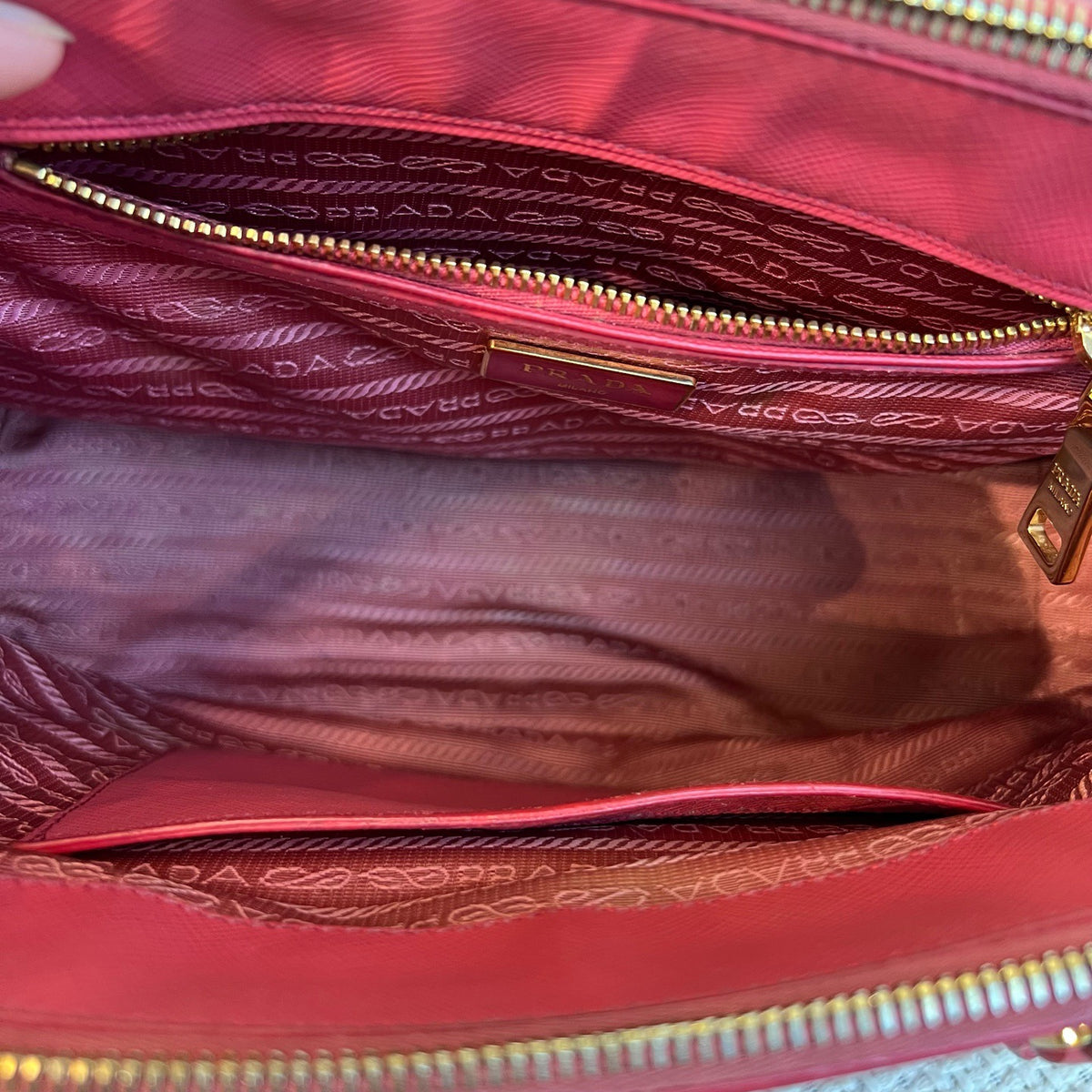 Prada Galleria Medium Bag, Pink Saffiano Leather
