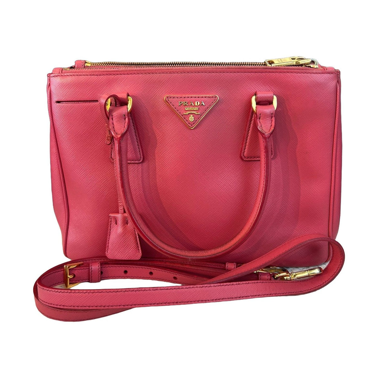 Prada Galleria Medium Bag, Pink Saffiano Leather
