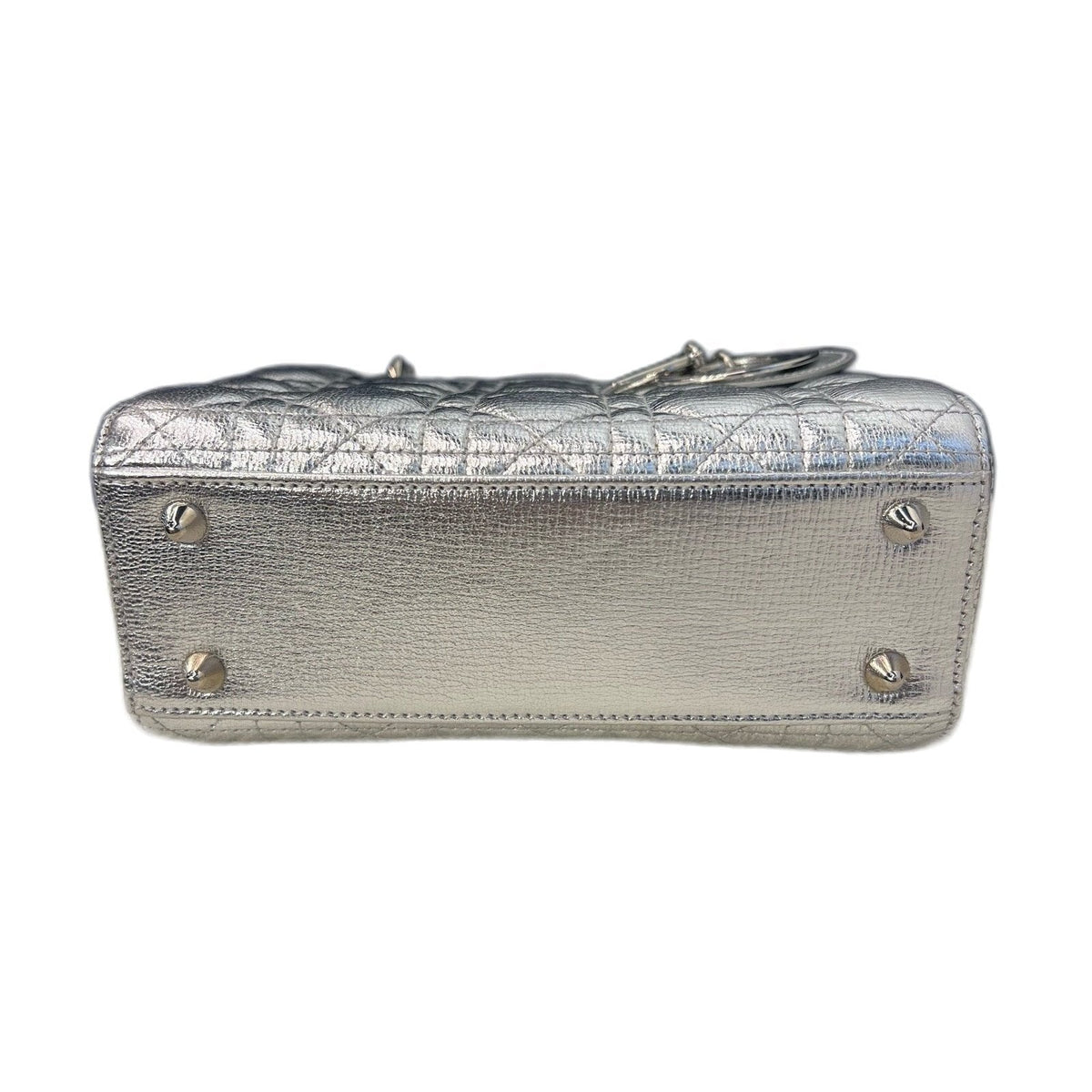 Dior Lady Dior 4-Cannage, Silver with Badge Strap, 2017