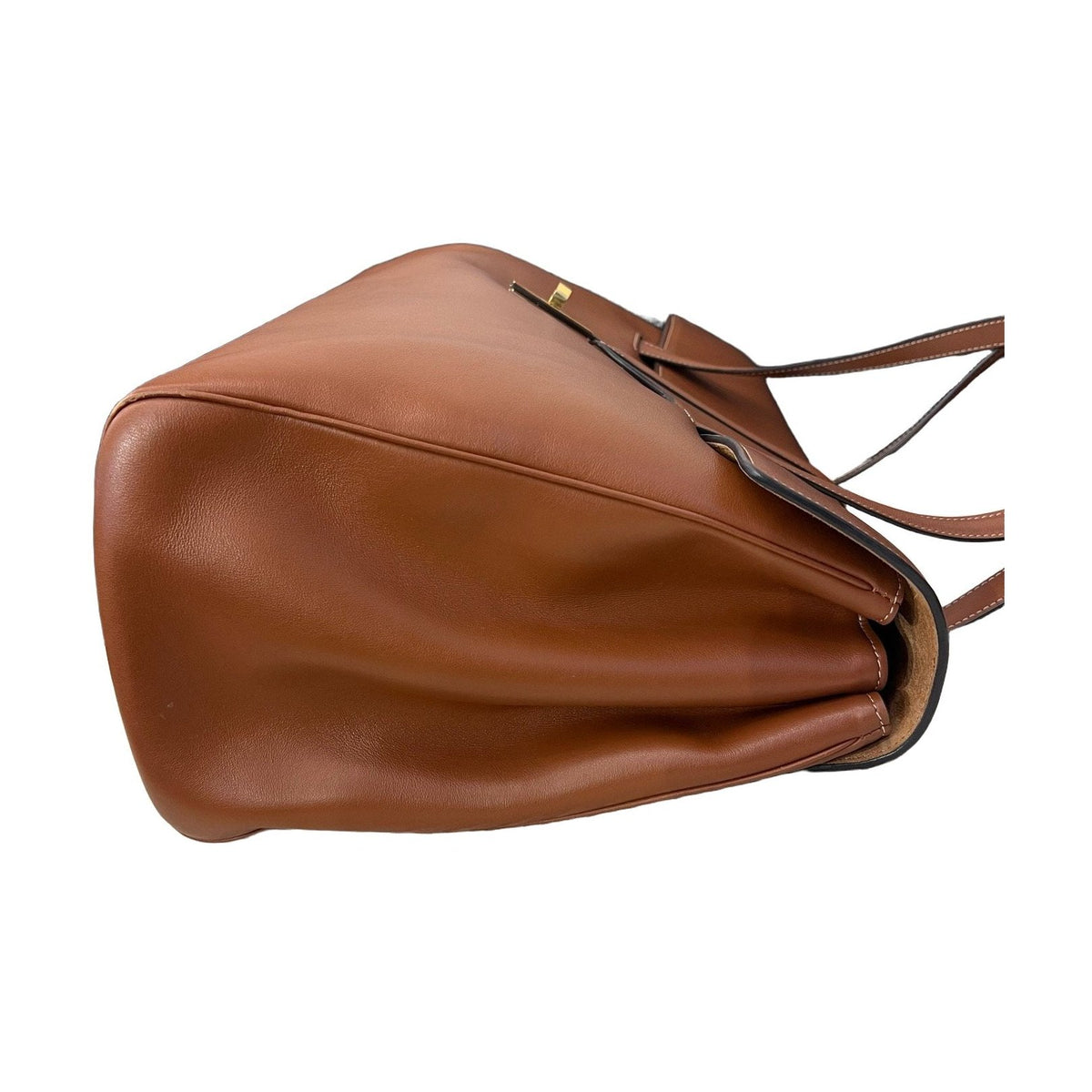 Celine Large Soft 16, Caramel Calfskin, Shoulder Bag, 2022