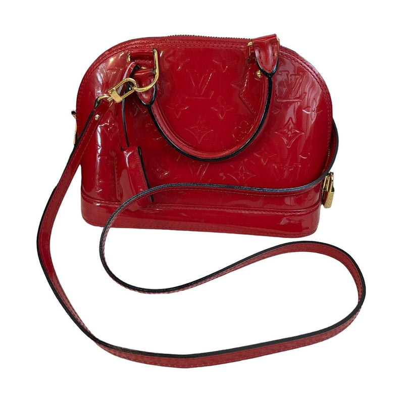 Louis Vuitton Alma BB, Red Patent Leather Shell Bag, 2018
