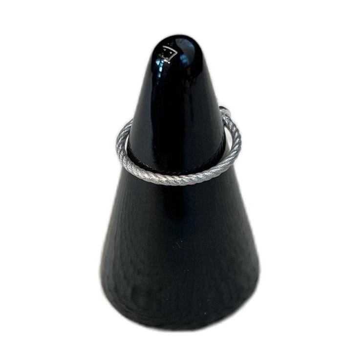 Fred Force 10 Horseshoe Ring, 18K White Gold with Diamonds, EU Size 53