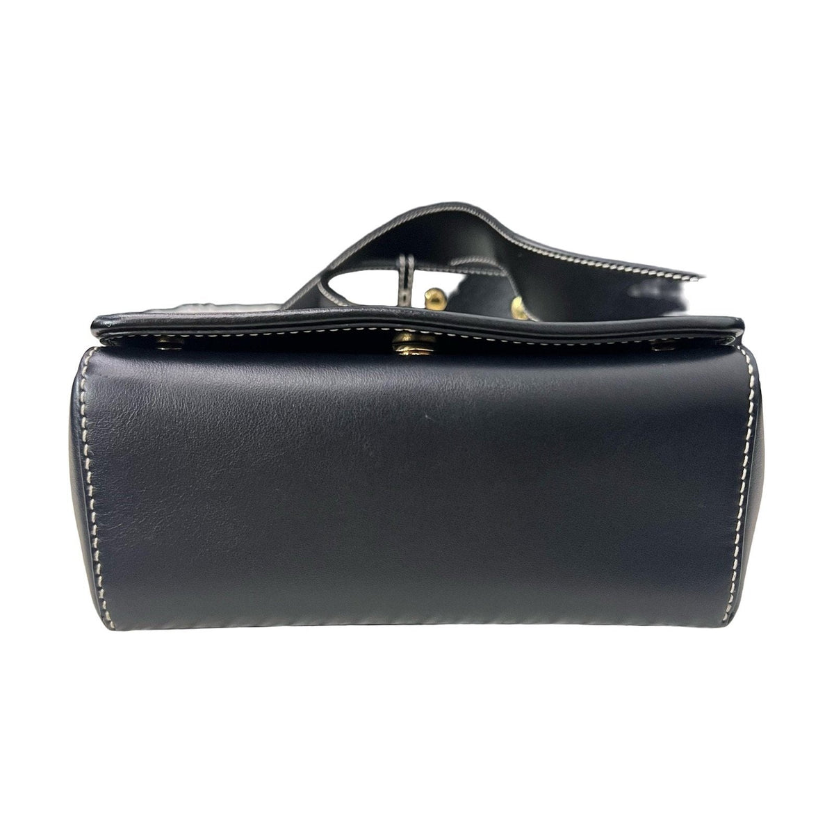 Burberry Black Calfskin Box Bag, Thick Strap Version
